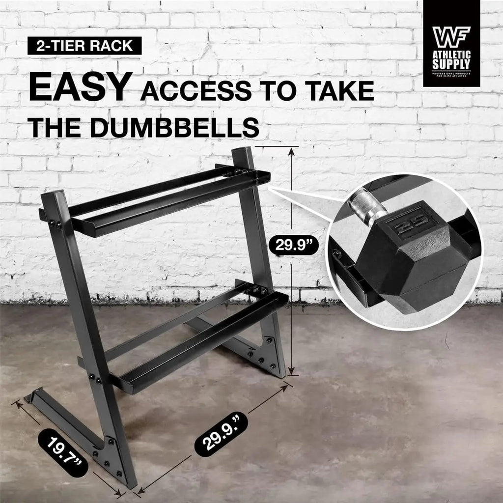 200lb Dumbbell Set with Rack