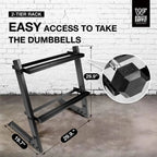 200lb Dumbbell Set with Rack