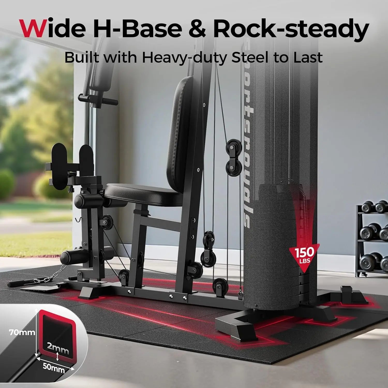 Sportsroyals 150LBS Home Gym