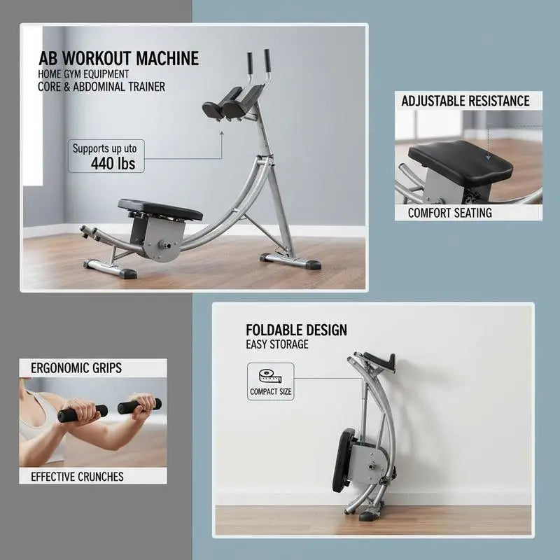Foldable Abdominal Training Cruncher