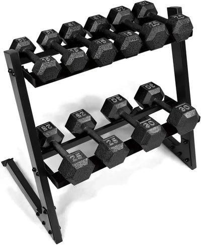 200lb Dumbbell Set with Rack