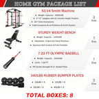 All-in-One Home Gym Squat Rack