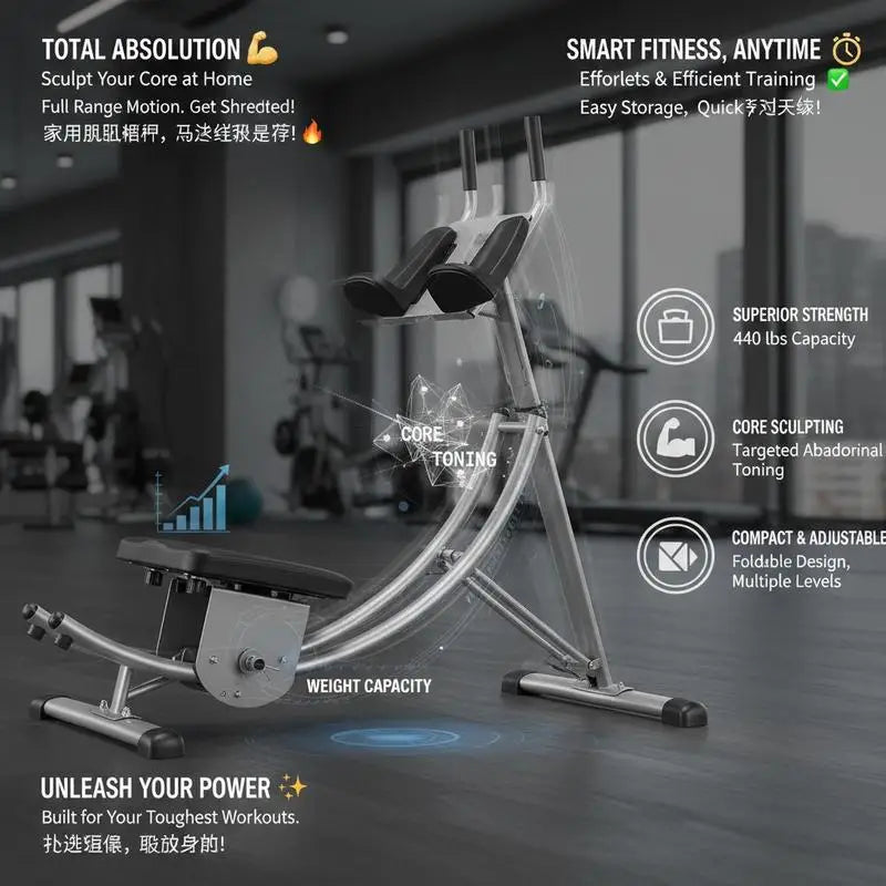 Foldable Abdominal Training Cruncher